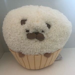 Cute Pug cupcake plush